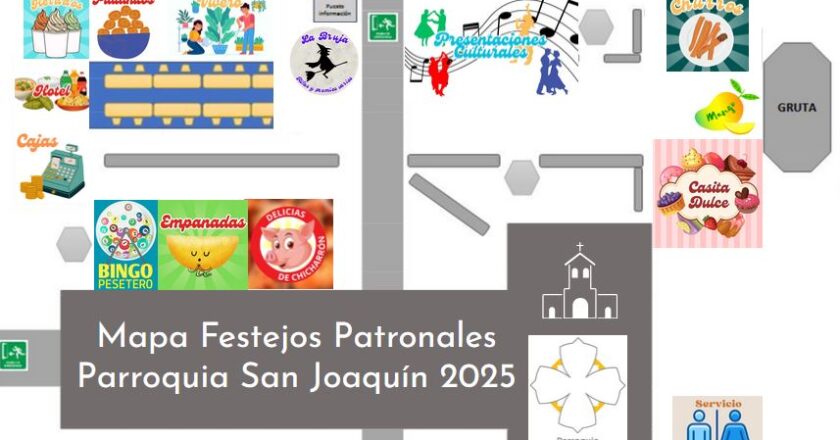 Disponible el mapa interactivo para los Festejos Patronales 2025